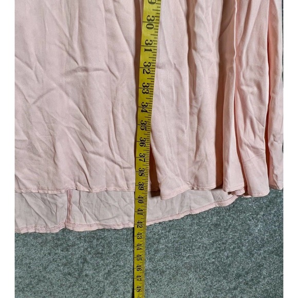 Kirundo Sleeveless Halter Pleated Dress Womens Size Large Peach-Pink Keyhole NWT - Picture 12 of 12